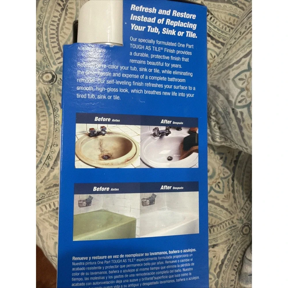 Homax Tough as Tile Tub, Sink & Tile Refinishing Kit White New in Box By PPG